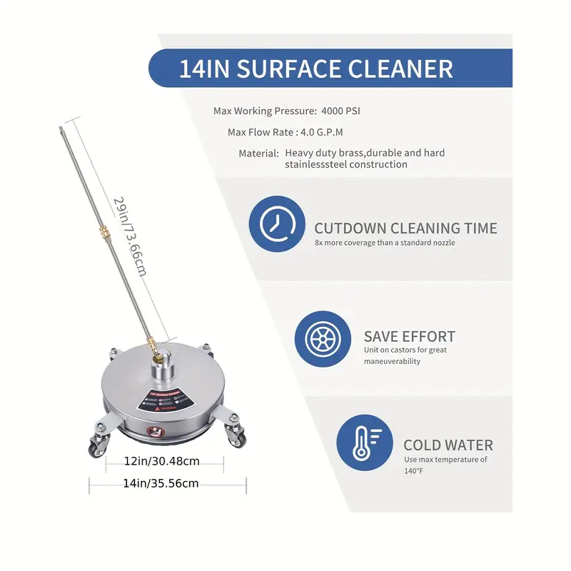 14" Surface cleaner